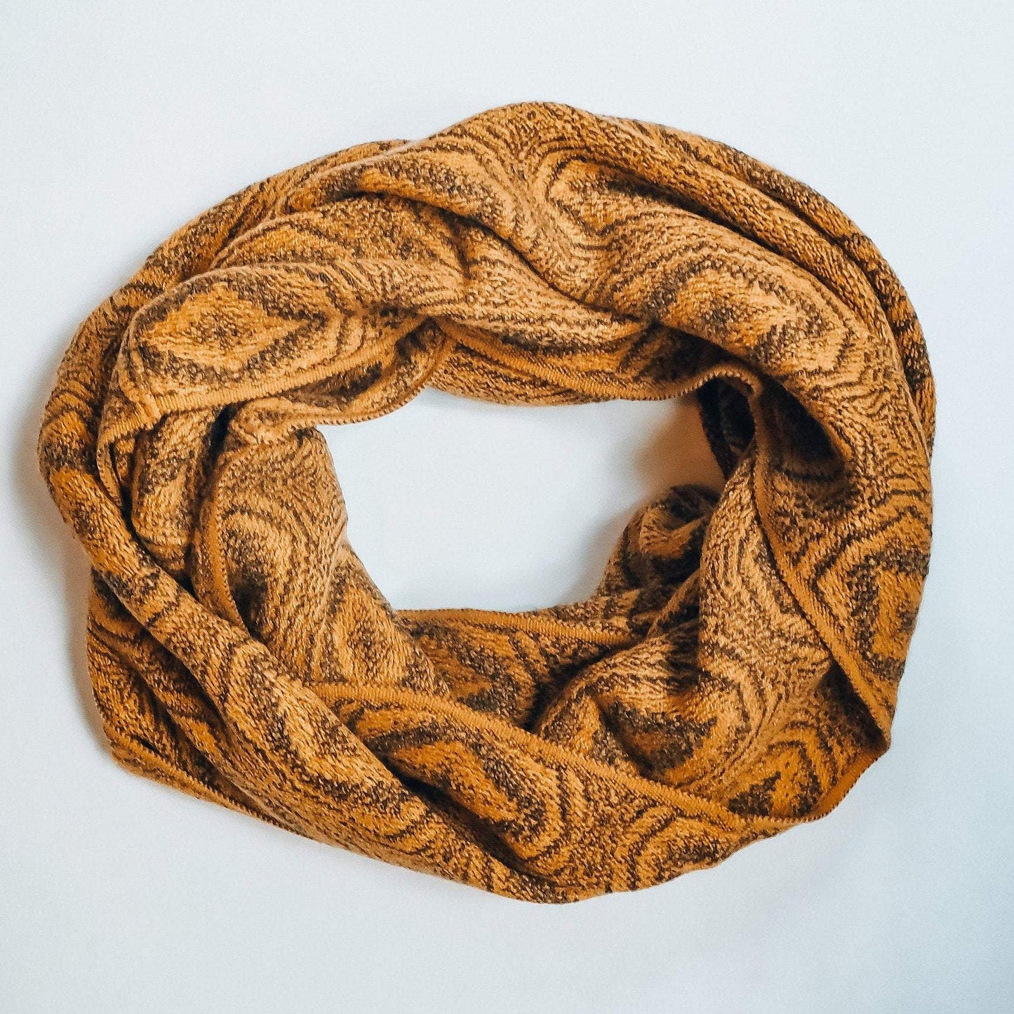Alpaca infinity scarf - Mustard - Art Andina - Alpaca scarf - Infinity scarf alpaca - Mustard Infinity Scarf - Tube scarf - Hygge scarf - Loop scarf - Warm knit - Boho infinity scarf -